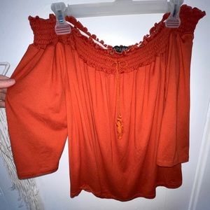 Off shoulder flowy top